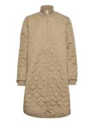 Padded Quilt Coat Vattert Jakke Beige Ilse Jacobsen