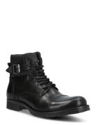 Jfwalbany Leather Anthracite Sn Støvletter Med Snøring Black Jack & J ...