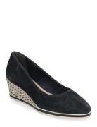 Women Court Sho Sko Wedge Navy Tamaris