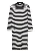 Heavy Single Stripe Nolly Dress Dresses T-shirt Dresses Black Mads Nør...