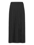 Slfalice-Alexis Mw Midi Plisse Skirt Knelangt Skjørt Black Selected Fe...