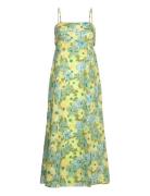 Tagliatelle Midi Dress Knelang Kjole Green Faithfull The Brand