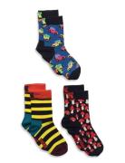 Kids 3-Pack Boozt Gift Set Sokker Strømper Multi/patterned Happy Socks