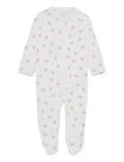 Bear Covrall- Piece-Coveral Langermet Bodysuit White Ralph Lauren Baby