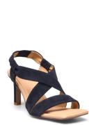 Stiletto Sandal Med Hæl Navy Sofie Schnoor