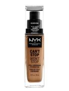 Can't Stop Won't Stop 24-Hours Foundation Foundation Sminke NYX Profes...