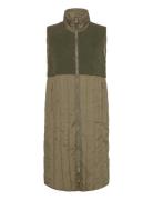 Fqolga-Waistcoat Vests Padded Vests Green FREE/QUENT