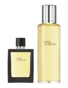 Terre D'hermès, Parfum, 30 Ml Travel Spray And 125 Ml Refil Parfyme Ea...