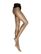 Ti 15Den Lacey Waistband Dots Lingerie Pantyhose & Leggings Black Hunk...