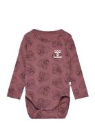 Hmlsneaker Body L/S Langermet Bodysuit Pink Hummel