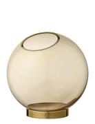 Globe Vase W. Stand Home Decoration Vases Beige AYTM