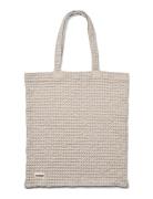 Waffle Tote Bag Bags Totes Beige Humdakin