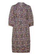 Carlivia 3/4 Wrap Midi Dress Wvn Noos Knelang Kjole Purple ONLY Carmak...