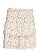 Sabby Skirt Kort Skjørt Cream NORR