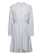 Mschlaurelle Ladonna Dress Aop Kort Kjole Blue MSCH Copenhagen