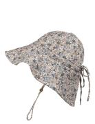 Sun Hat - Blue Garden Light 6-12 M Solhatt Multi/patterned Elodie Deta...