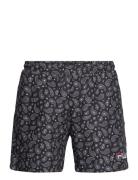 Seoul Aop Beach Shorts Badeshorts Black FILA