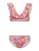 Kogtikka Frill Bikini Set Acc Bikini Pink Kids Only