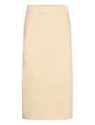 Macy Long Skirt Knelangt Skjørt Cream Balmuir