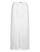 Sita Linen Maxi Skirt Langt Skjørt White Bardot