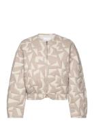 Cotton Quilted Jacket Vattert Jakke Beige Mango