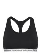 Core Logo Soft Top 1P Lingerie Bras & Tops Soft Bras Bralette Black Bj...