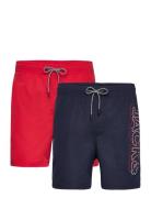 Jpstfiji Jjswim Double Logo 2Pk Mp Badeshorts Navy Jack & J S