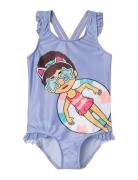 Nmfmedina Gabby Swimsuit Bfu Badedrakt Badetøy Blue Name It