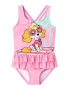 Nmfmusa Pawpatrol Swimsuit Cplg Badedrakt Badetøy Pink Name It