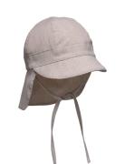 Summerhat Striped Solhatt Beige Huttelihut