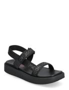 Emma_Strapsandal_Wb Flate Sandaler Black HUGO