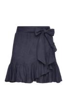 Julli Linen Skirt Kort Skjørt Navy Ella&il