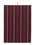 Rosendahl Textiles Beta Teatowel 50X70 Cm Burgundy Home Textiles Kitch...