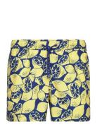 Borg Print Swim Shorts Badeshorts Yellow Björn Borg