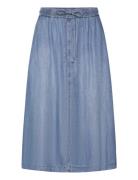 Skirt Woven Long Knelangt Skjørt Blue Gerry Weber Edition