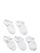 Bb 5P Ankle Sock White Col Sokker Strømper White Lindex