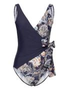 Monaco 3 Colour Swimsuit Badedrakt Badetøy Navy Missya