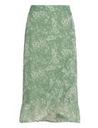 Vmsmilla H/W Wrap Skirt Wvn Ga Knelangt Skjørt Green Vero Moda