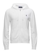 Spa Terry Full-Zip Hoodie Tops Sweat-shirts & Hoodies Hoodies White Po...