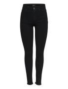 Onlblush Mid Sk Ak Rw Dnm Rea2343 Noos Bottoms Jeans Skinny Black ONLY