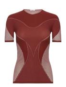 Zen Shirt Tops T-shirts & Tops Short-sleeved Burgundy Wolford