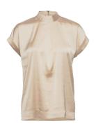 Opium Top Tops Blouses Short-sleeved Cream Dante6