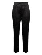 Nica Shiny Trouser Bottoms Trousers Straight Leg Black Filippa K