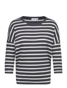 Mikasz Striped Pullover Tops Knitwear Jumpers Blue Saint Tropez