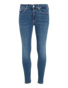 Mid Rise Skinny Bottoms Jeans Skinny Blue Calvin Klein Jeans