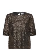 Baileysz Blouse Tops Blouses Short-sleeved Gold Saint Tropez