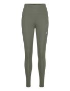 Road High Waist Tight Sport Running-training Tights Green Asics