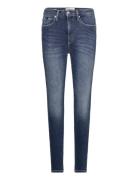 High Rise Skinny Bottoms Jeans Skinny Blue Calvin Klein Jeans