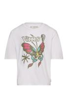 Butterfly Float Ss Sunshirt Sport T-shirts Short-sleeved White VANS