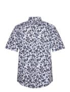 H-Joe-Kent-Sh-C1-242 Tops Shirts Short-sleeved Blue BOSS